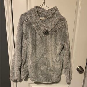 Cozy Gray Sherpa Jacket